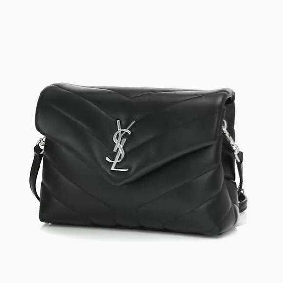 Yves Saint Laurent Handbags - Black lulu Yves Saint Laurent Quilted Leather Shoulder Bag- AUTHENTIC